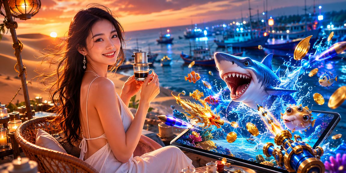 Phong cảnh bờ biển Mũi Né đậm chất Việt Nam